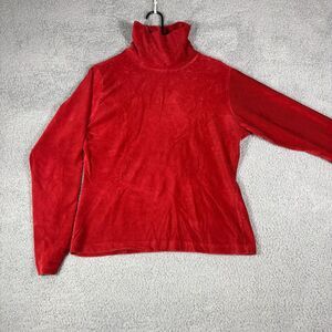 Woolrich Red‎ Corduroy Turtleneck Sweater Cozy Winter Casual Long Sleeve X-Large